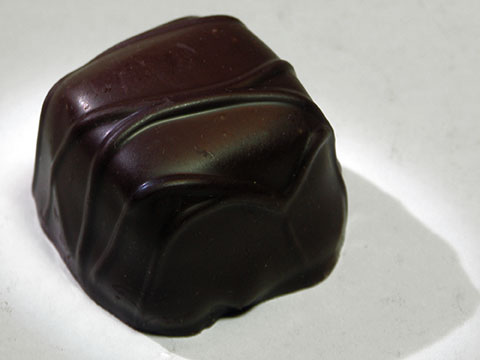 Photo of outside of See&rsquo;s&reg; Dark Chocolate Chip Truffle